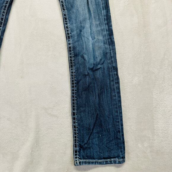 BKE Jeans Men 30L (30x31) Jake Straight Leg Medium Wash Preppy Y2K Stretch Denim - Picture 2 of 15